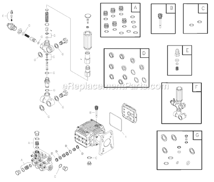 Page A Diagram and Parts List for 1988-0  Briggs and Stratton Pressure Washer